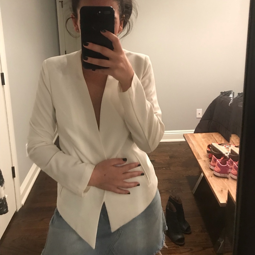 Forever 21 White Blazer